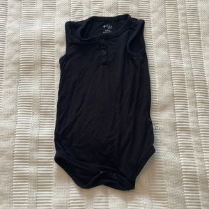 Kyte Baby | sleeveless bodysuit | midnight | 3 - 6 mo